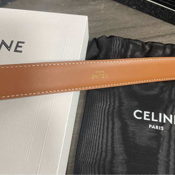 Women's Tan Belt with Gold Buckle - Picture 5 of 6